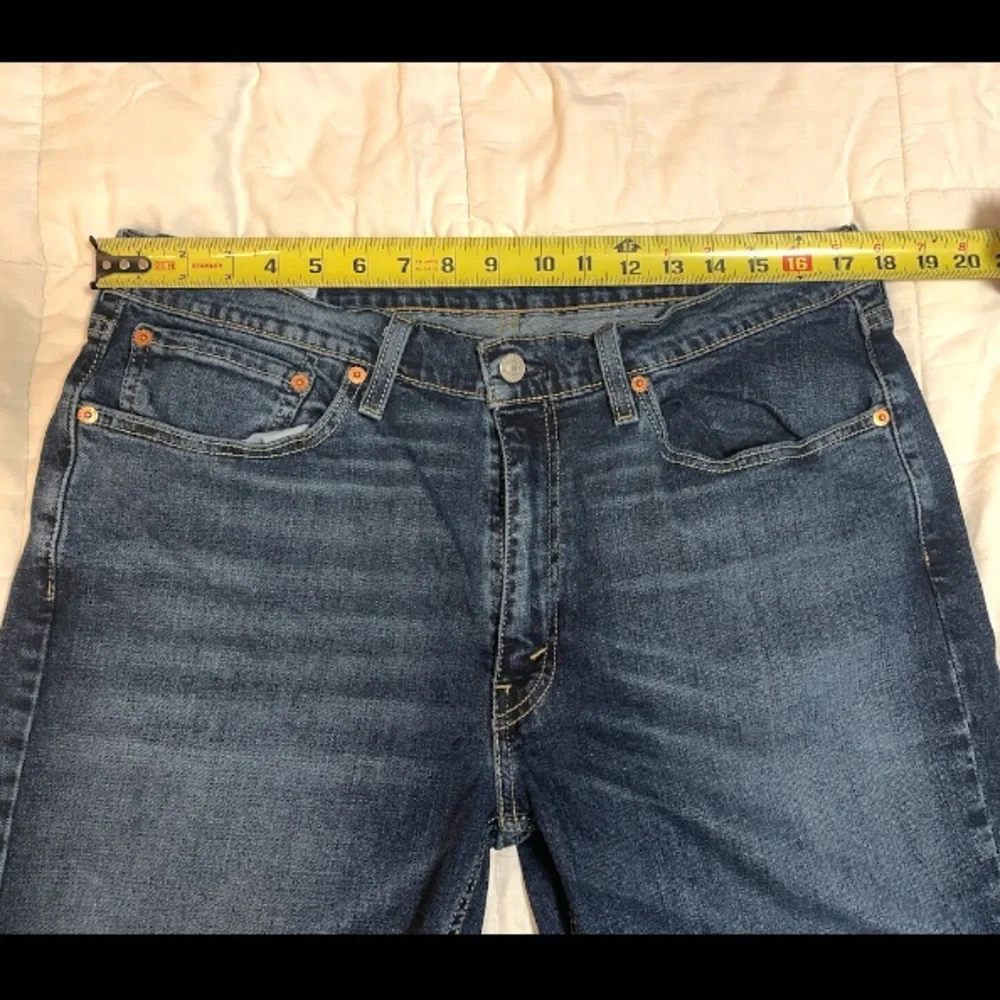 Levis 514 Jeans Mens 36x30 Blue Denim Straight Leg Regular Fit Medium Wash EUC